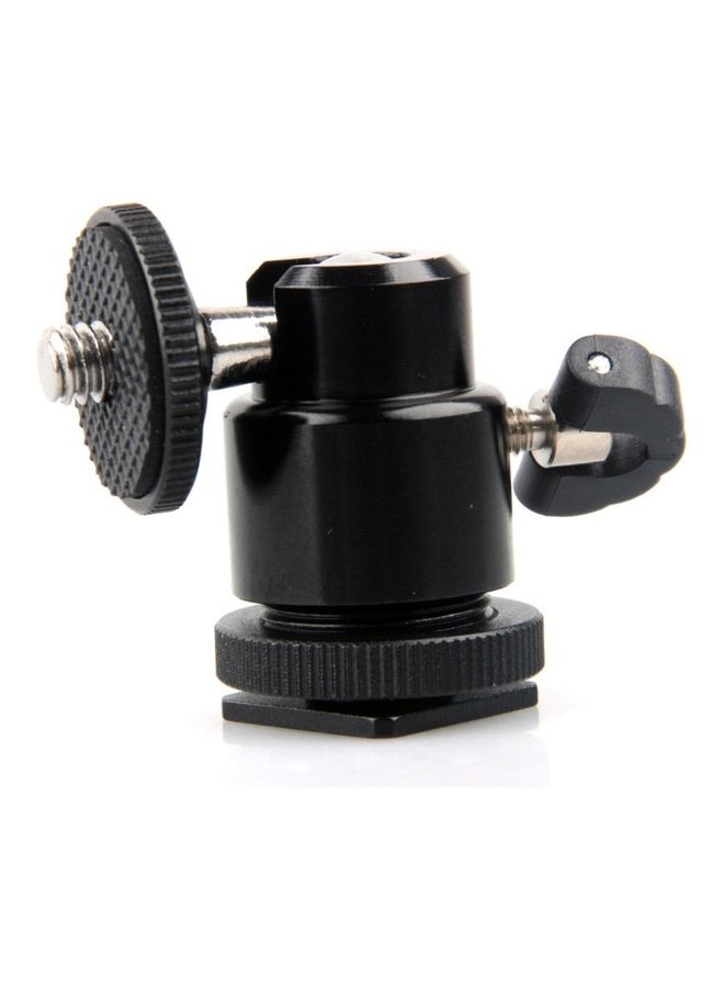 Mini Ball Head Holder Mount Bracket For Tripod DSLR Black