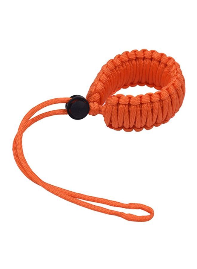 Adjustable Paracord Camera Wrist Strap 16inch Orange