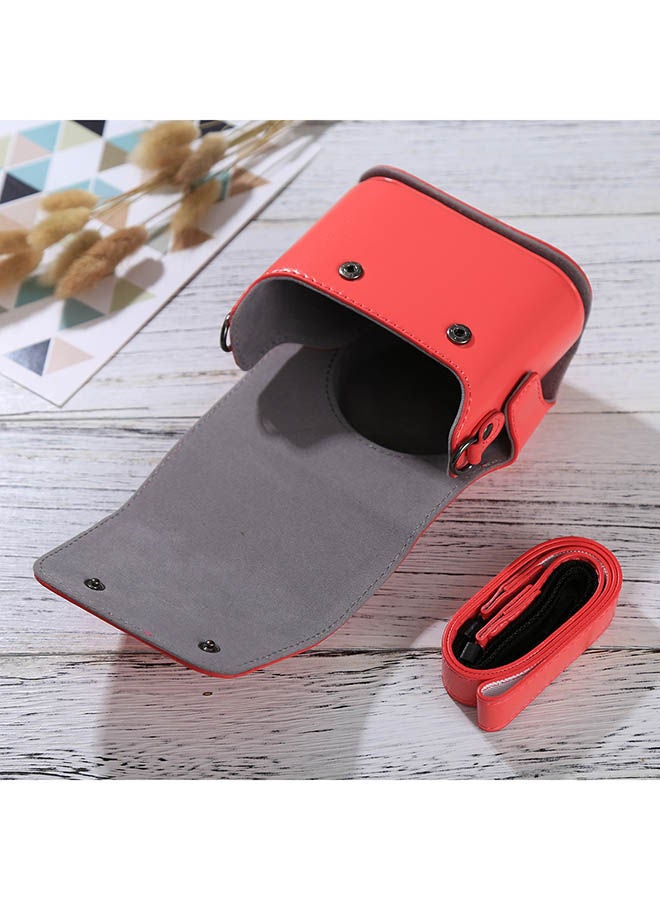 Camera Case With Strap For Fujifilm Instax Mini 90/25/7/8/9 Red