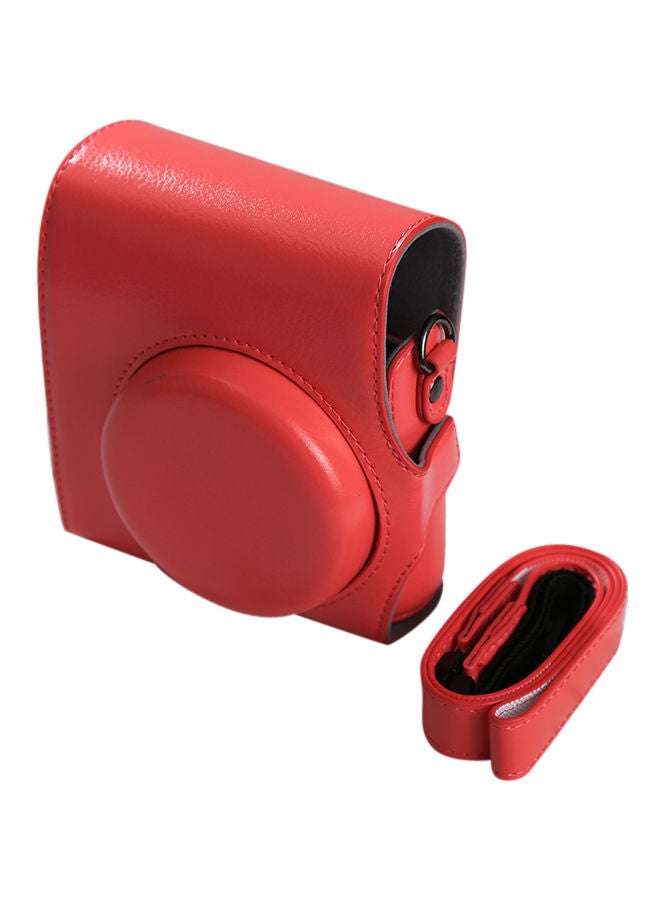 Camera Case With Strap For Fujifilm Instax Mini 90/25/7/8/9 Red