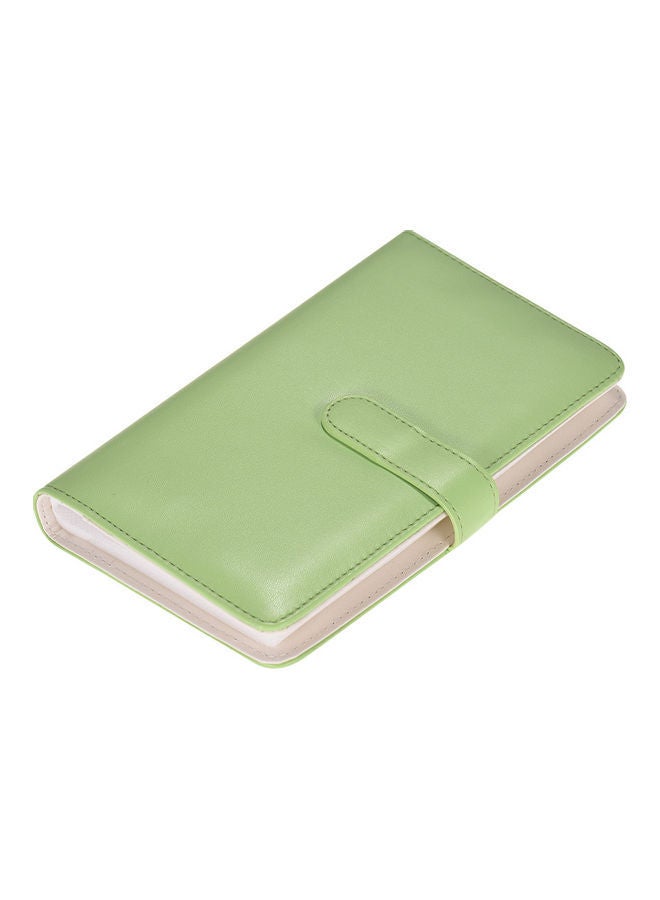 108-Pockets Portable Photo Album Green