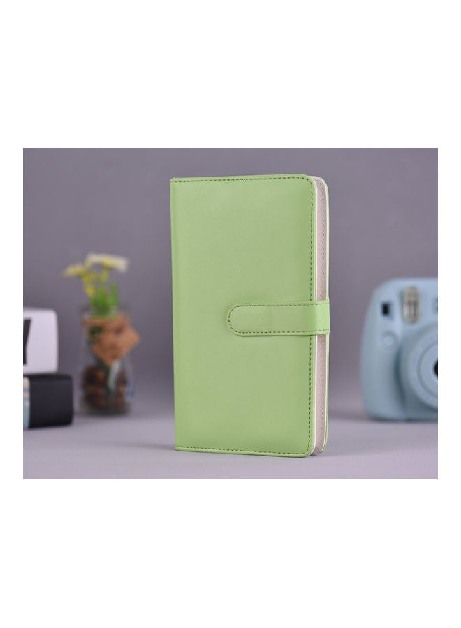 108-Pockets Portable Photo Album Green