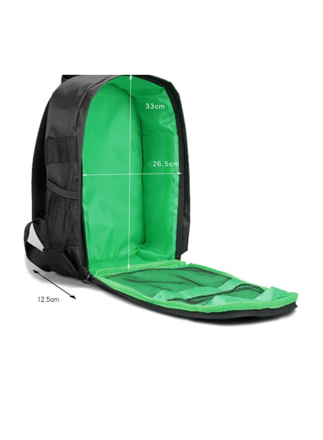 Waterproof DSLR Camera Backpack Green/Black