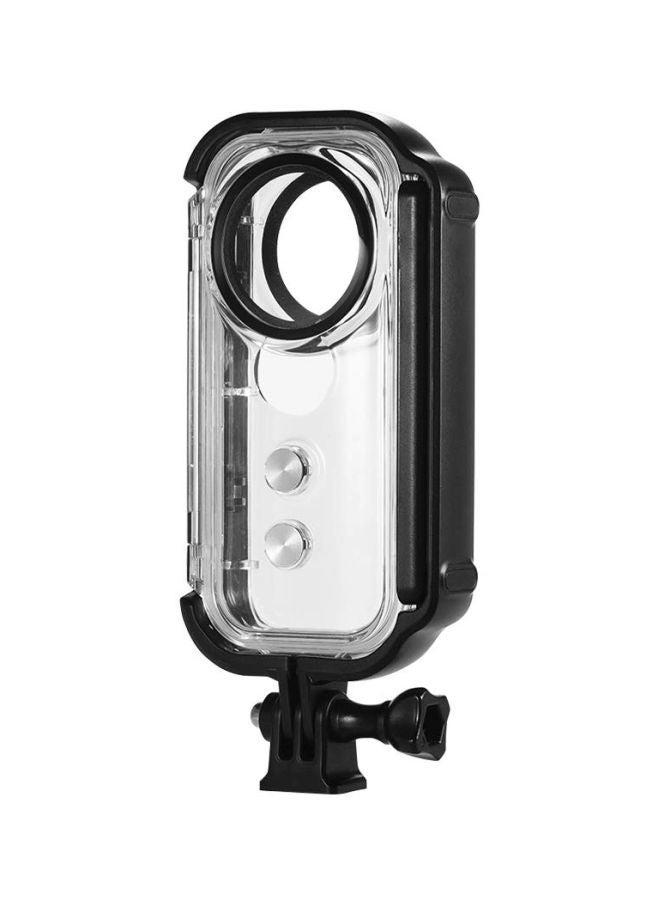 Waterproof Housing For Insta360 One X Action Camera Clear/Black