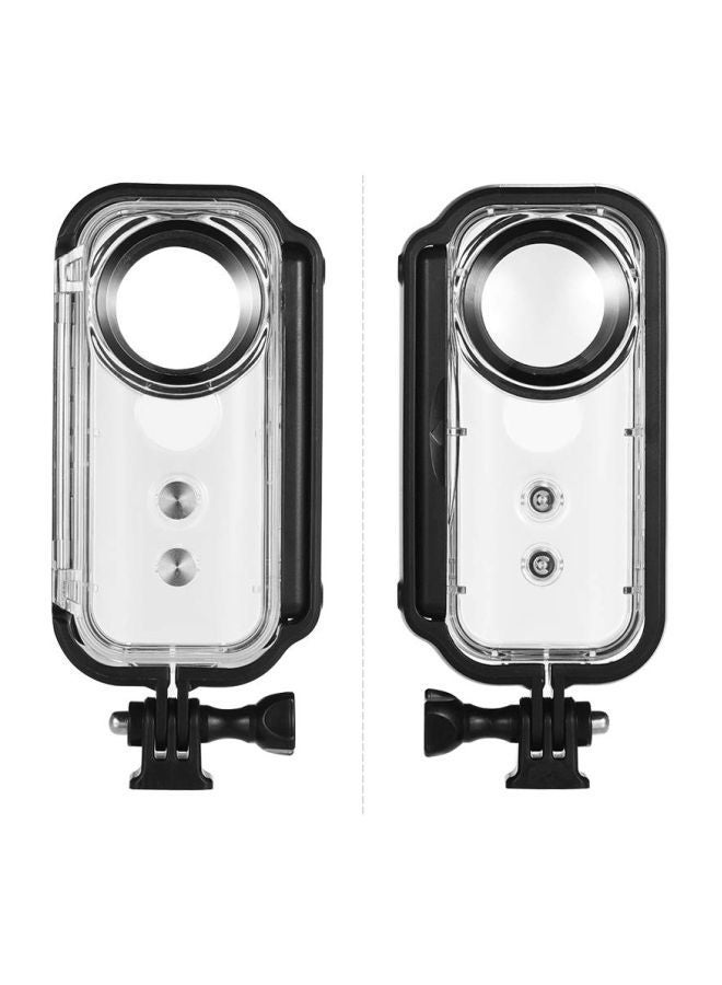 Waterproof Housing For Insta360 One X Action Camera Clear/Black