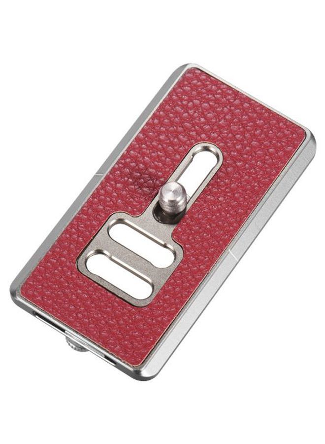 Universal Quick Release Plate With Removable Camera Strap Loop 70 x 38millimeter Red/Silver