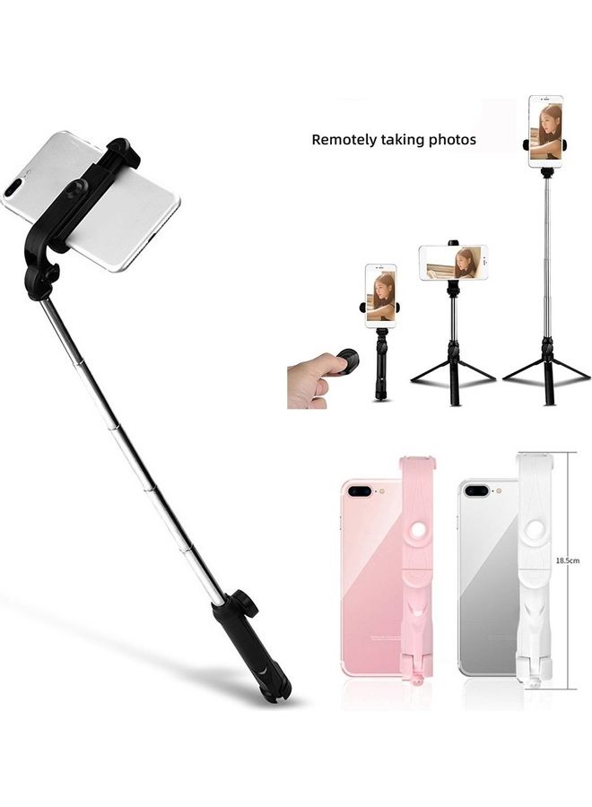 XT10 Telescopic Wireless Bluetooth Remote Control Phone Selfie Stick Tripod Pink