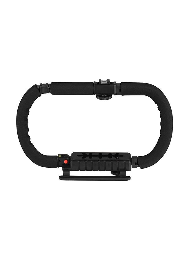 Foldable C Shaped Handheld Action Stabilizer Black