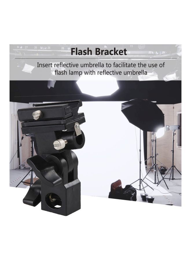 Umbrella Holder Flash Bracket For Studio Light Black