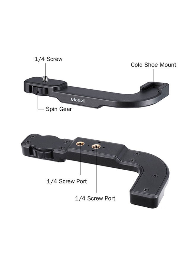 PT-9 Cold Shoe Camera Mount Bracket Black