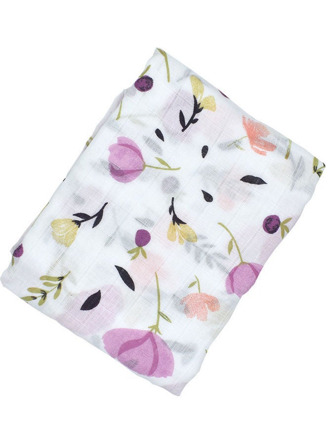 Flower Printed Double Layer Muslin Swaddle