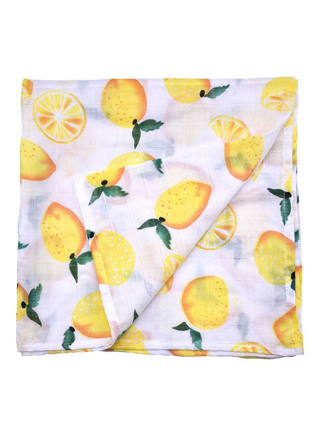 Lemon Printed Double Layer Muslin Swaddle