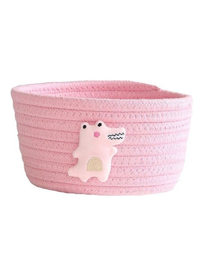 Cartoon Animals Hand Woven Storage Basket For Kids