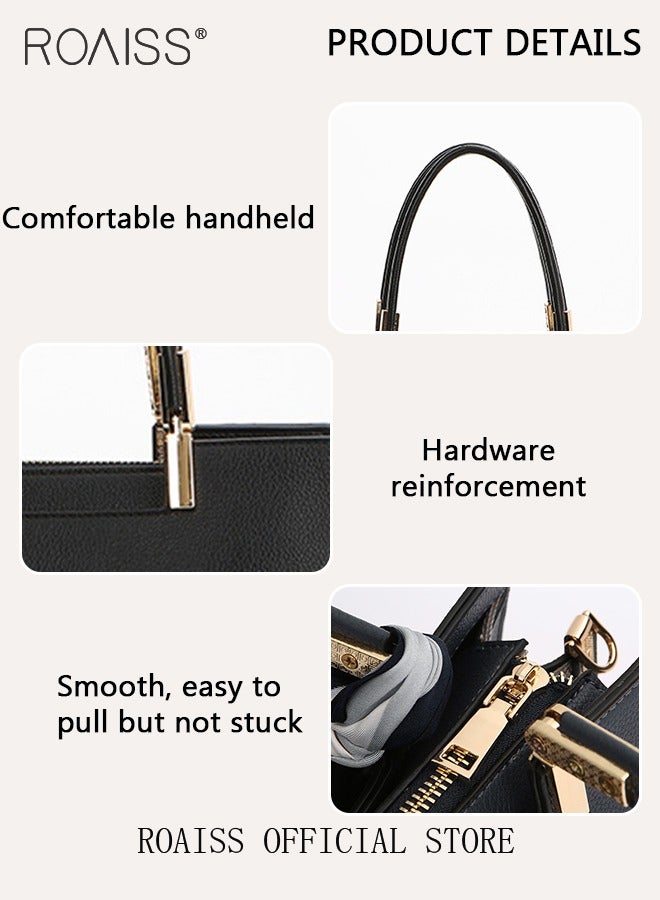 Exquisite Elegant Handbags for Women Large Capacity Premium Ladies Shoulder Crossbody Bags with Silk Scarf and Gift Bag Perfect Gifts for Mother Wife Bridal Suitable for Ramadan Wedding or Casual Time