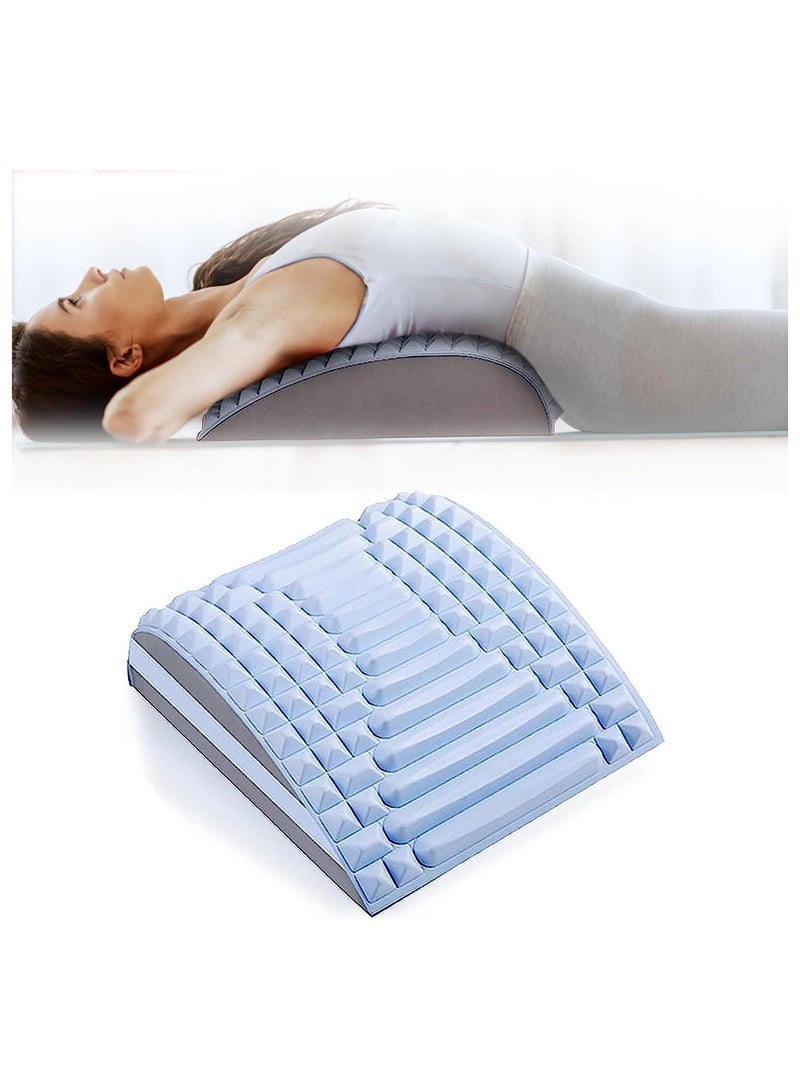 Neck and Back Stretcher Lumbar Massager with Massage Point for Lower Back Pain Relief