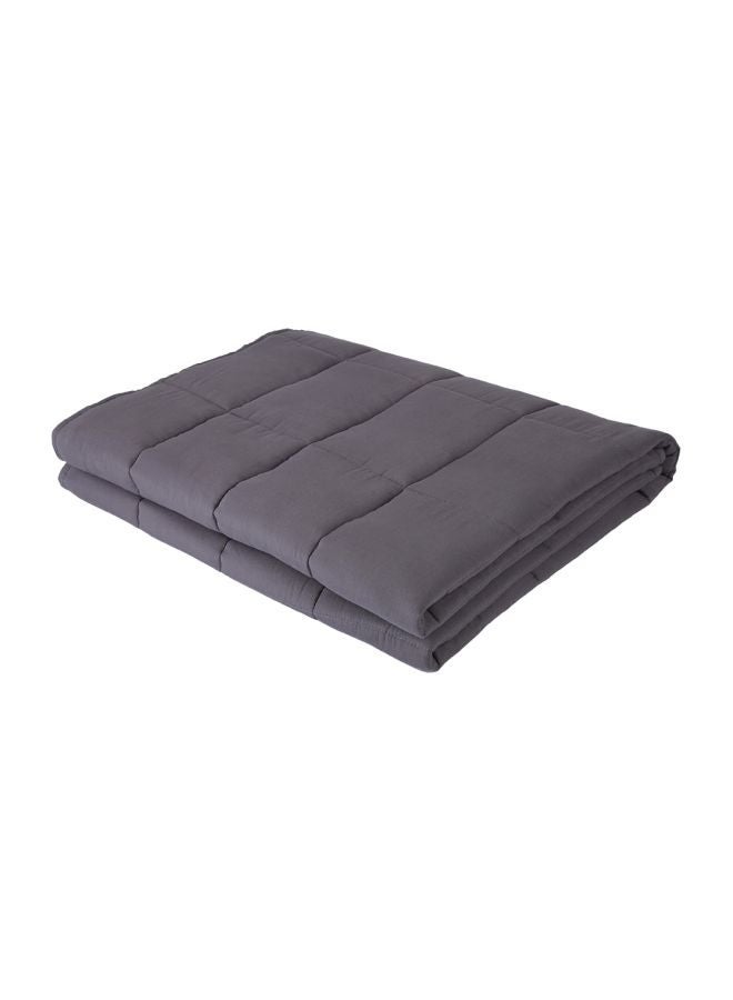 Cotton Blanket Dark Grey 80x60inch