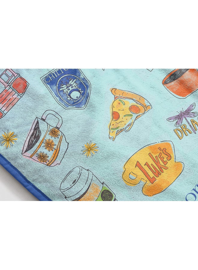 Jay Franco Gilmore Girls Stars Hallow Throw Blanket - Measures 46 x 60 inches - Fade Resistant Bedding Super Soft Fleece Bedding