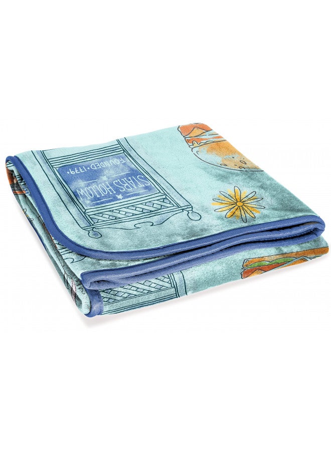 Jay Franco Gilmore Girls Stars Hallow Throw Blanket - Measures 46 x 60 inches - Fade Resistant Bedding Super Soft Fleece Bedding