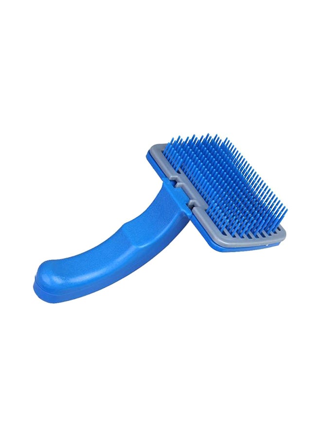 Pet Dog Cat Fur Hair Grooming Quick Clean Shedding Tool Brush Comb Blue 32x7x15centimeter