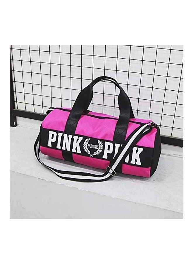 Canvas Travel Duffle Bag Pink