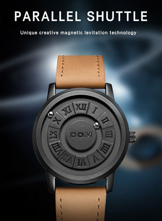 Trend Concept New Personality Men's Watch Creative Scrolling Pointer magnetic force Fashion watch for men Waterproof