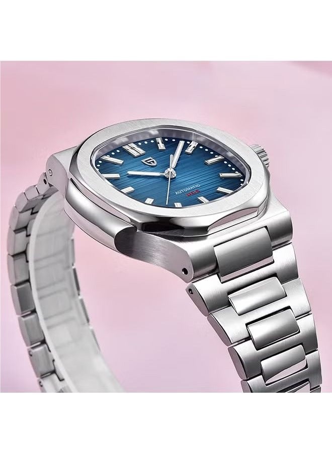 Men's Quartz Watch Waterproof 100 Meters Men's Wristwatch Leisure Business Wrist Watch Dark Blue