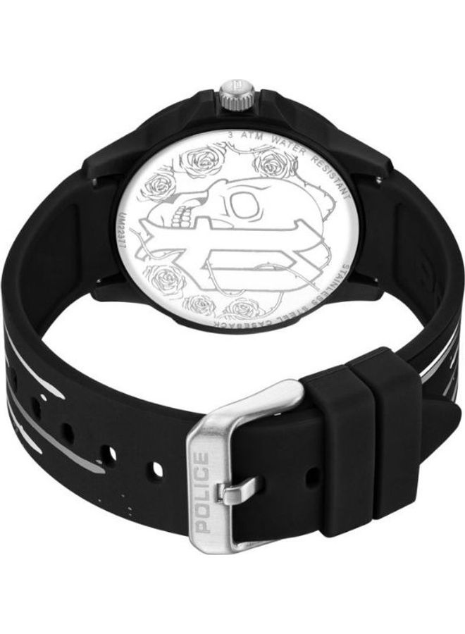 Sketch Silicone Band Analog Wrist Watch PEWUM2237769 - 40mm - Black