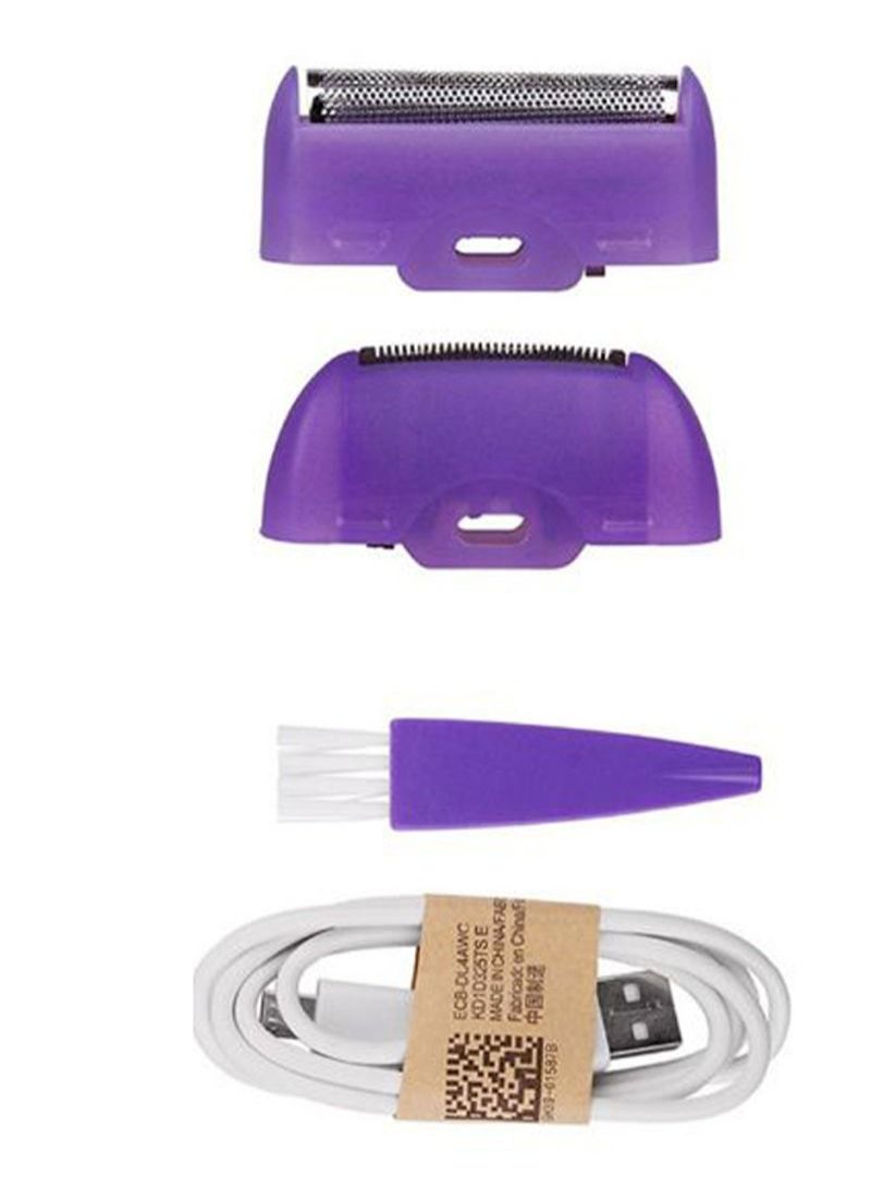 Rechargeable Painless Laser Epilator Kit White/Purple