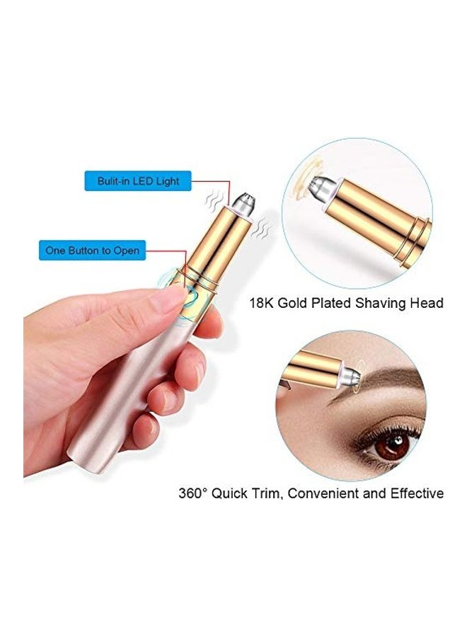 Multifunctional Facial Hair Trimmer Set Rose Gold/Gold