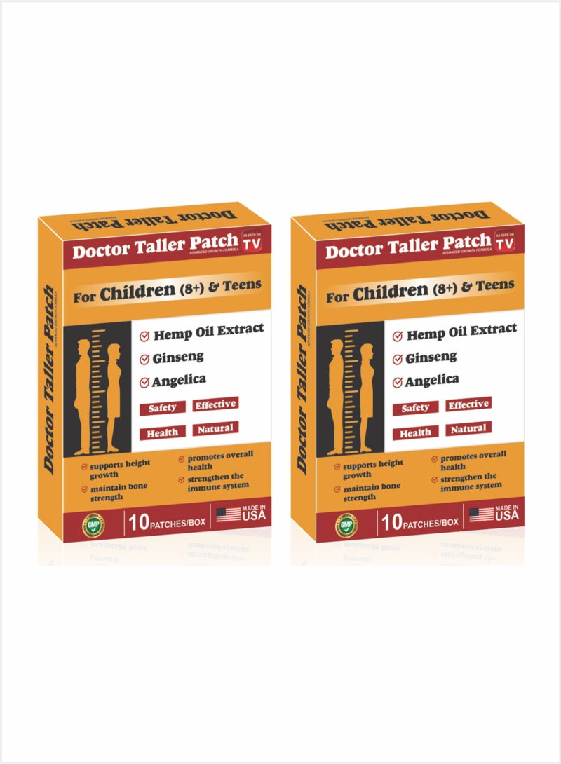 Doctor Taller Patch for Height Growth in Adults and Teens - The Perfect Solution of Height Growth - Pack of 2