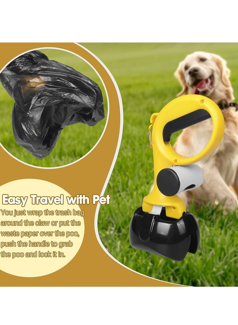 Pet Waste Scooper for Dogs and Cats, Kid-Friendly and Portable with Easy Bag Attachment.