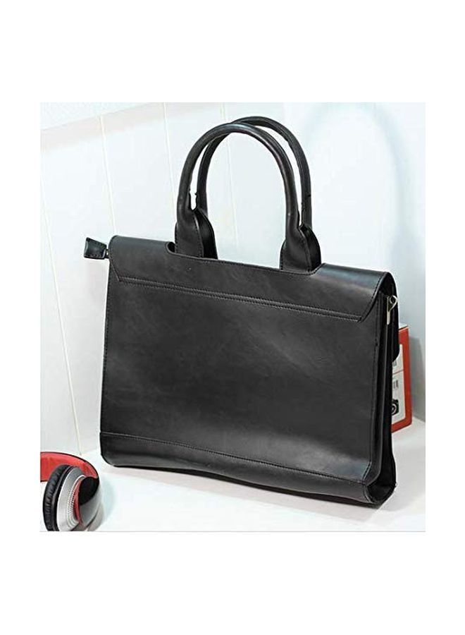 Leather Briefcase Black