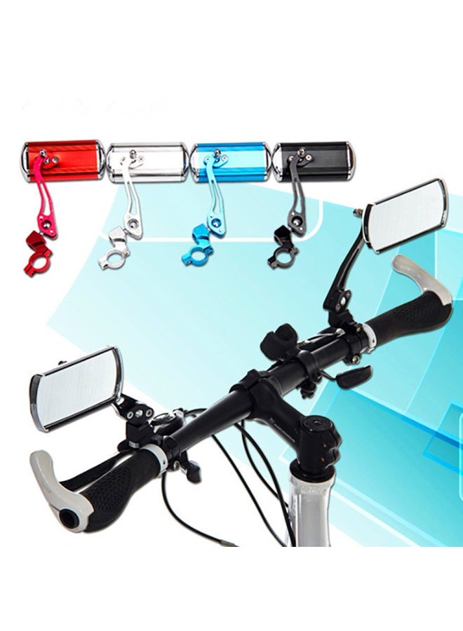 2Pcs Angle Adjustable Safety Bicycle Mountain Bike Handlebar Rear View Mirror