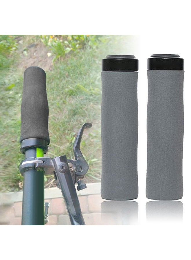 1 Pair Bicycle Non-slip Handle Bike Parts with Ergonomic Closure Handlebar Grips 12.5x3x2cm