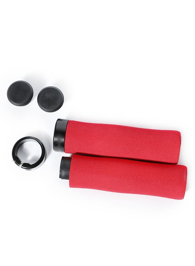 1 Pair Bicycle Non-slip Handle Bike Parts with Ergonomic Closure Handlebar Grips 12.5x3x2cm