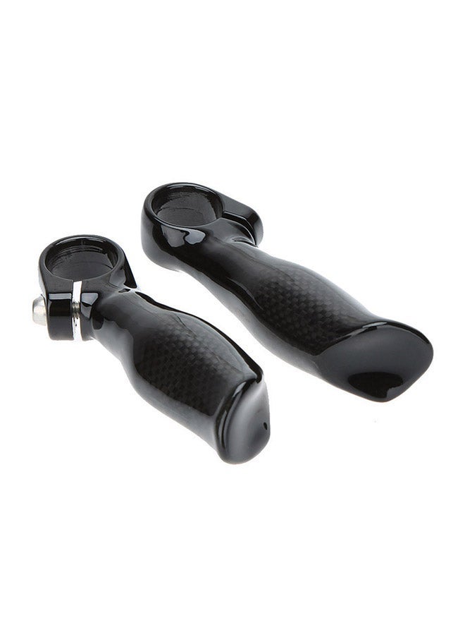 2pcs Cycling Mountain Bike Bicycle MTB Full Carbon Fiber Handlebar Bar End Security Grip 22.2mm 13*3*10cm