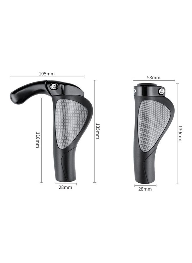 2-Piece Comfy Bicycle TPR Rubber Grips