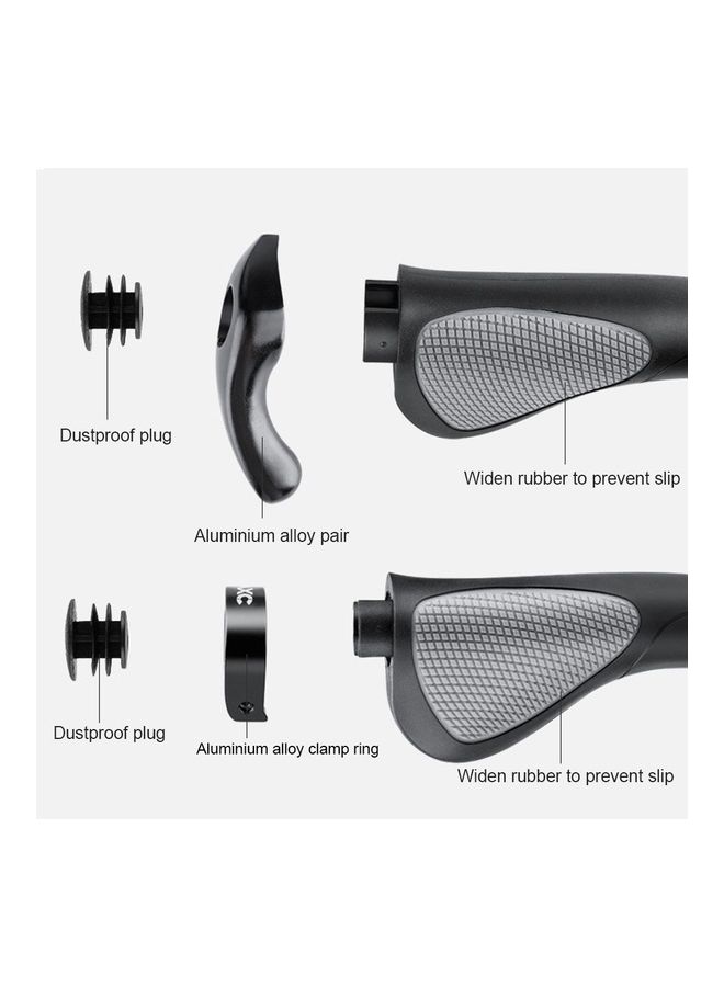 2-Piece Comfy Bicycle TPR Rubber Grips