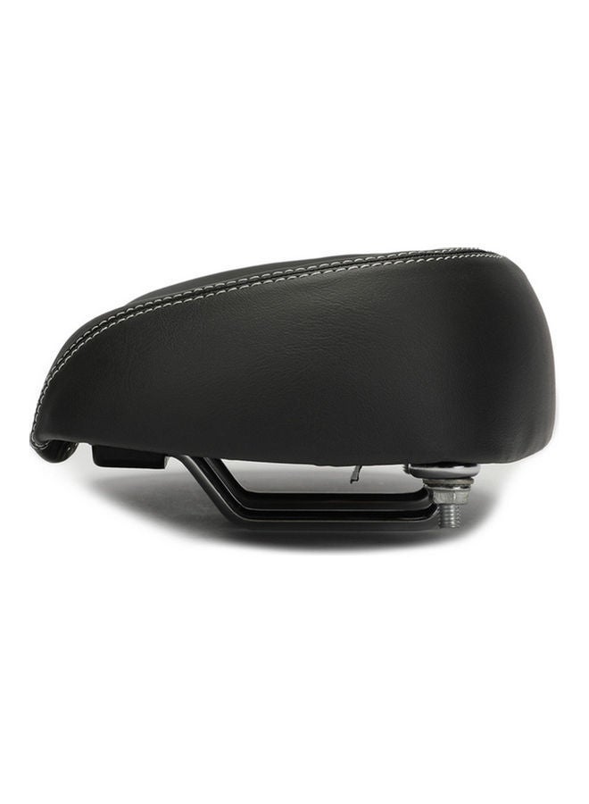 Big Bike Cycling Noseless Saddle Wide Large Soft PU Pad Seat (Black) 26 x 9 17cm