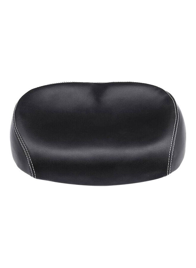 Big Bike Cycling Noseless Saddle Wide Large Soft PU Pad Seat (Black) 26 x 9 17cm