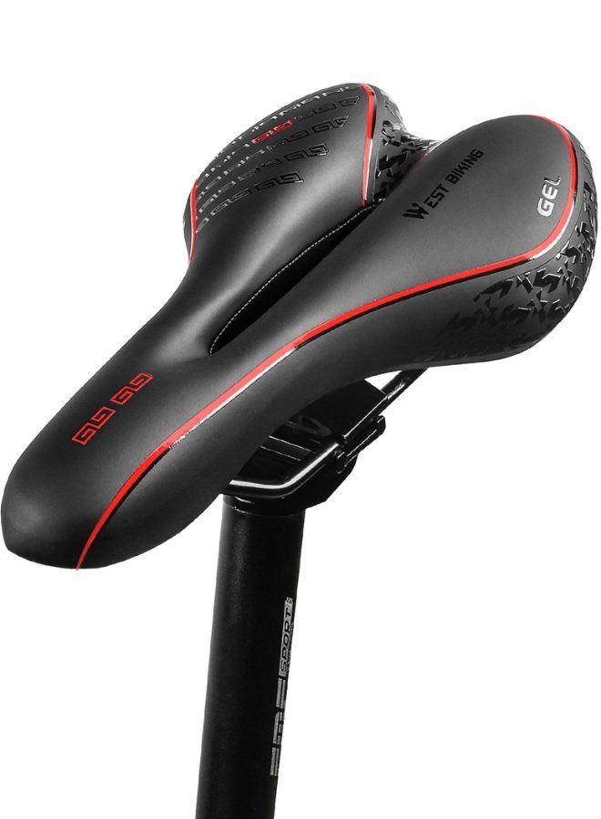 PU Leather Waterproof Saddle Bike Seat 28x9x16cm