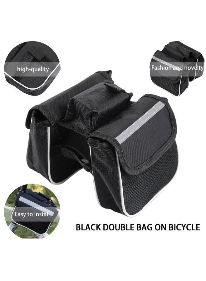 Bicycle Frame Pannier Saddle 15 x 12 5centimeter