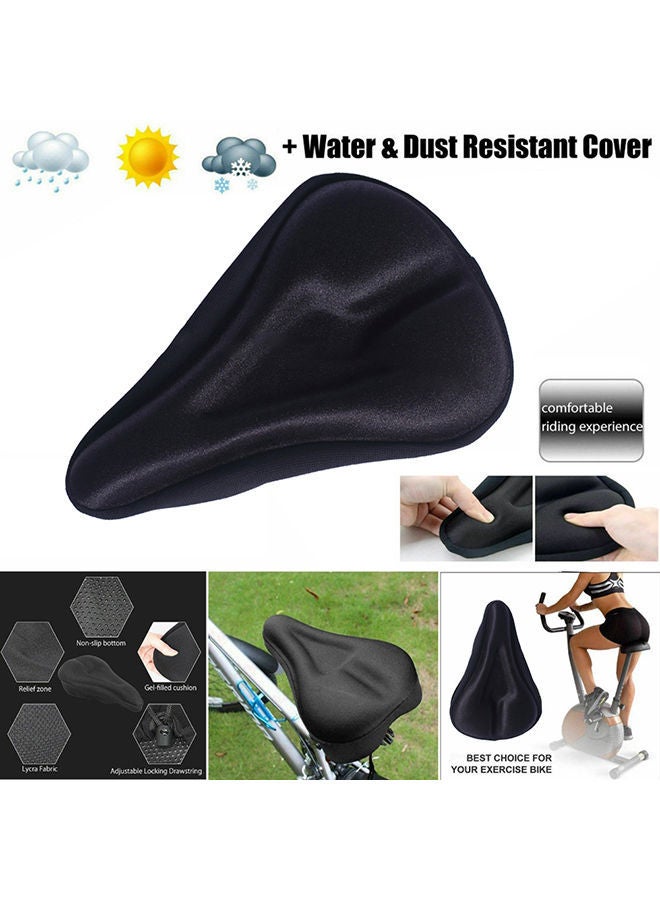 Cycling Bicycle Mountain Road Bike Seat Saddle Thicken Soft Cushion Pad Cover 28.5x19.5x4cm