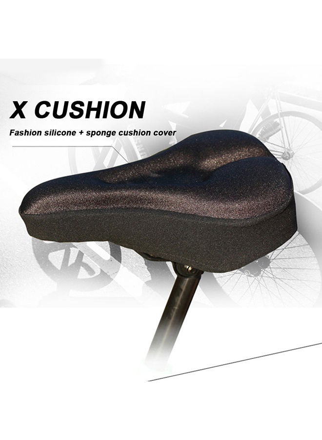 Cycling Bicycle Mountain Road Bike Seat Saddle Thicken Soft Cushion Pad Cover 28.5x19.5x4cm