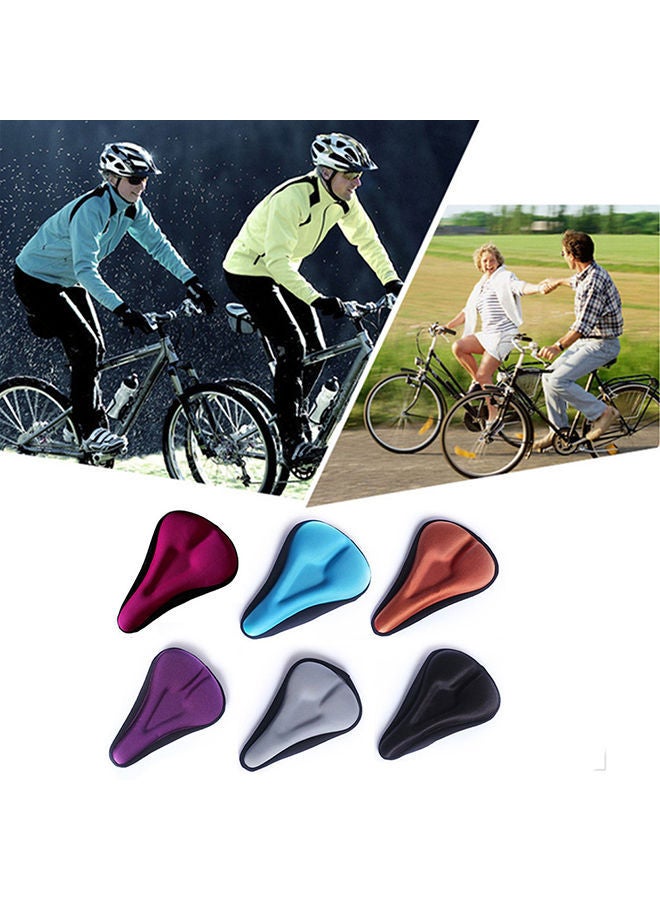 Cycling Bicycle Mountain Road Bike Seat Saddle Thicken Soft Cushion Pad Cover 28.5x19.5x4cm