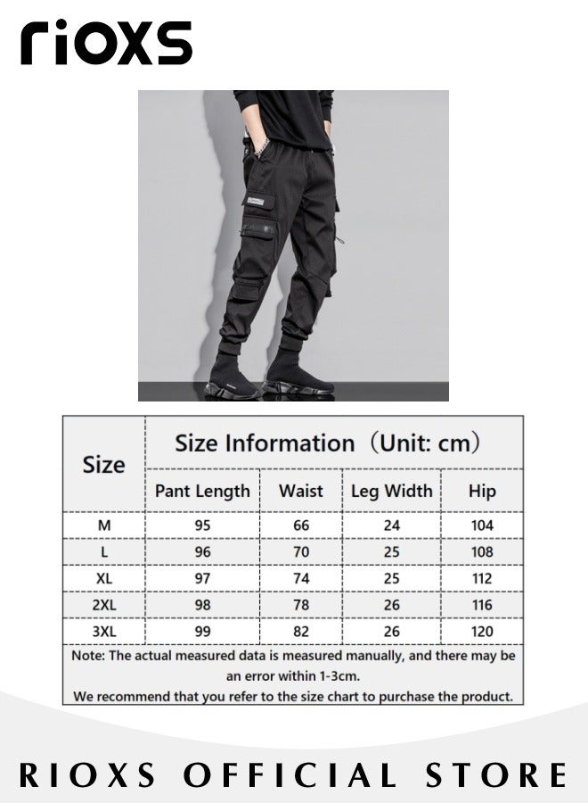 Men's Fashionable Cargo Pants, Casual Workout Jogging Drawstring Pants with Multiple Pockets, Regular Fit Drawstring Sweatpants, Comfortable Cargo Jogger Trousers, Suitable for Outdoor Activities and Daily Leisure