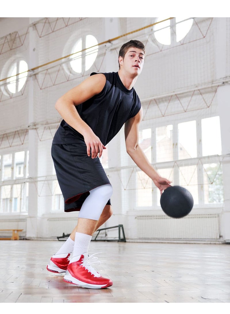 2 Pack Men's Compression Pants 3/4 One-Leg Tight Sports Base Leggings Basketball Running Size L