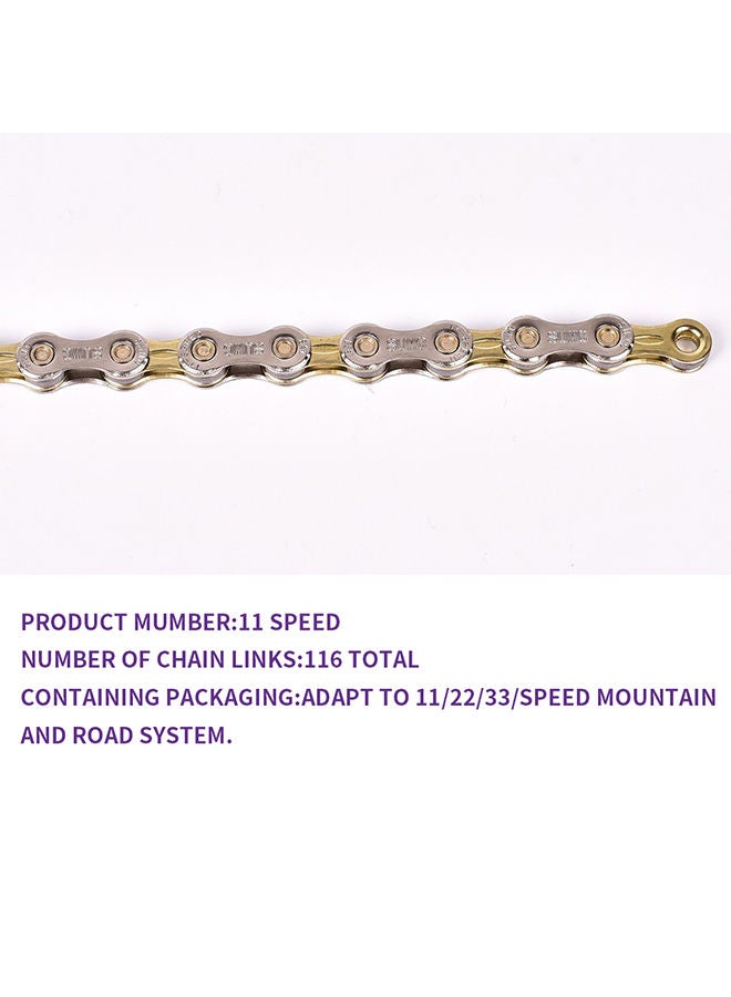 Speed Semi-hollow Bicycle Chain for Mountain Bike Cycling Parts 24.25x9.5x3cm