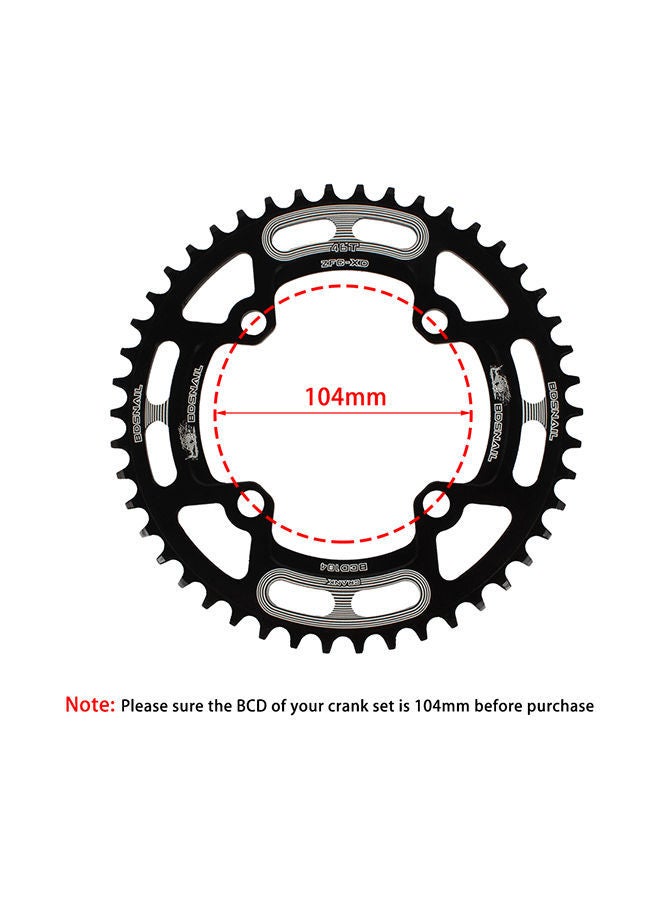 Mountain Bike Single Disc Narrow Wide Chain Ring 23x23centimeter