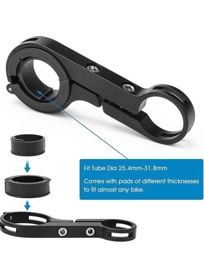 Bicycle Flashlight Holder Handle Bar Extender Mount Bracket